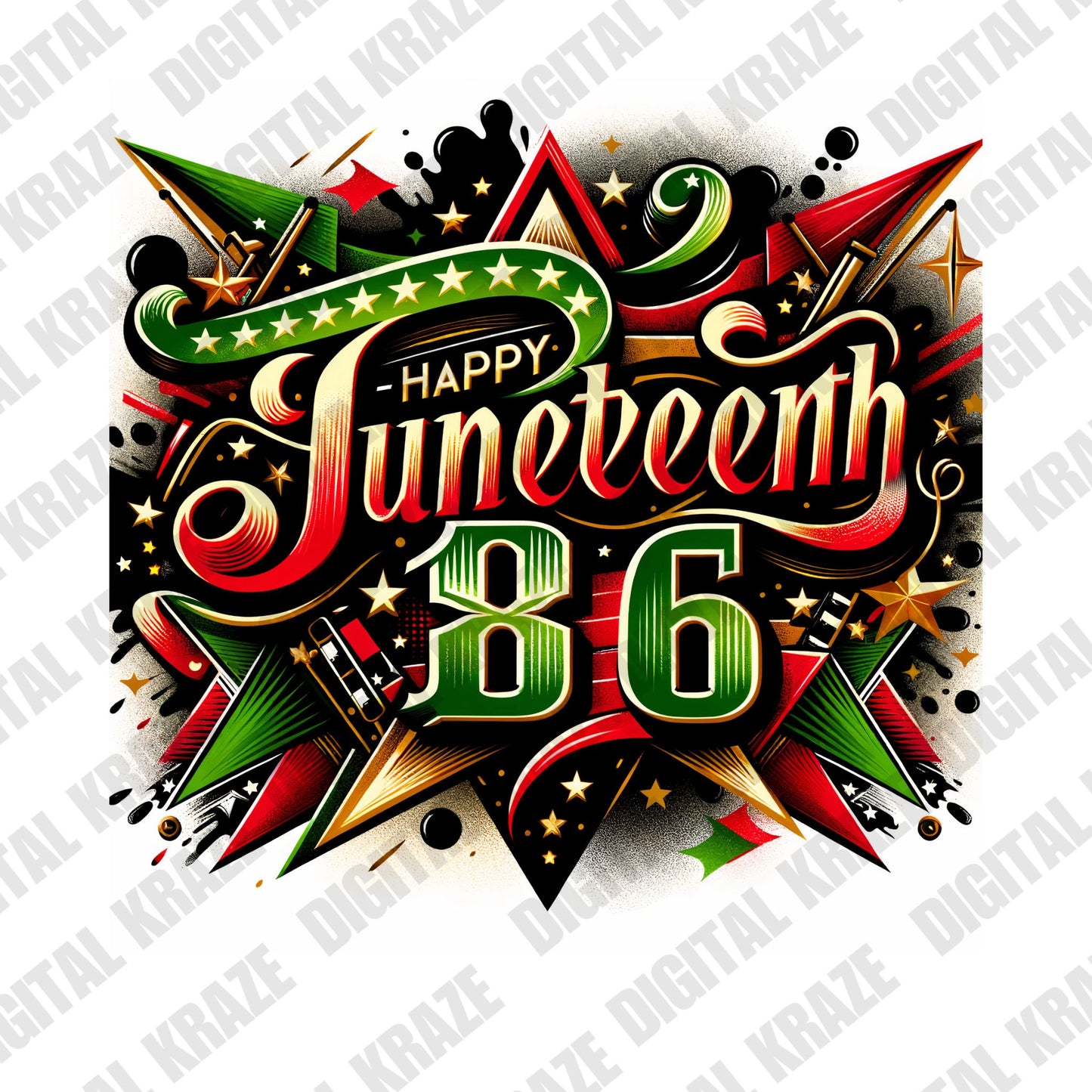 Juneteenth Fun PNG Bundle