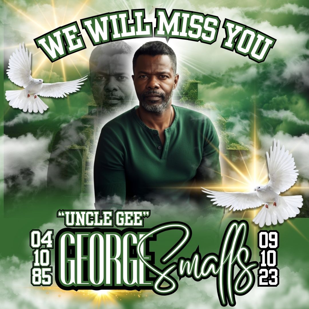 Single Green Memorial Editable Design (Canva)